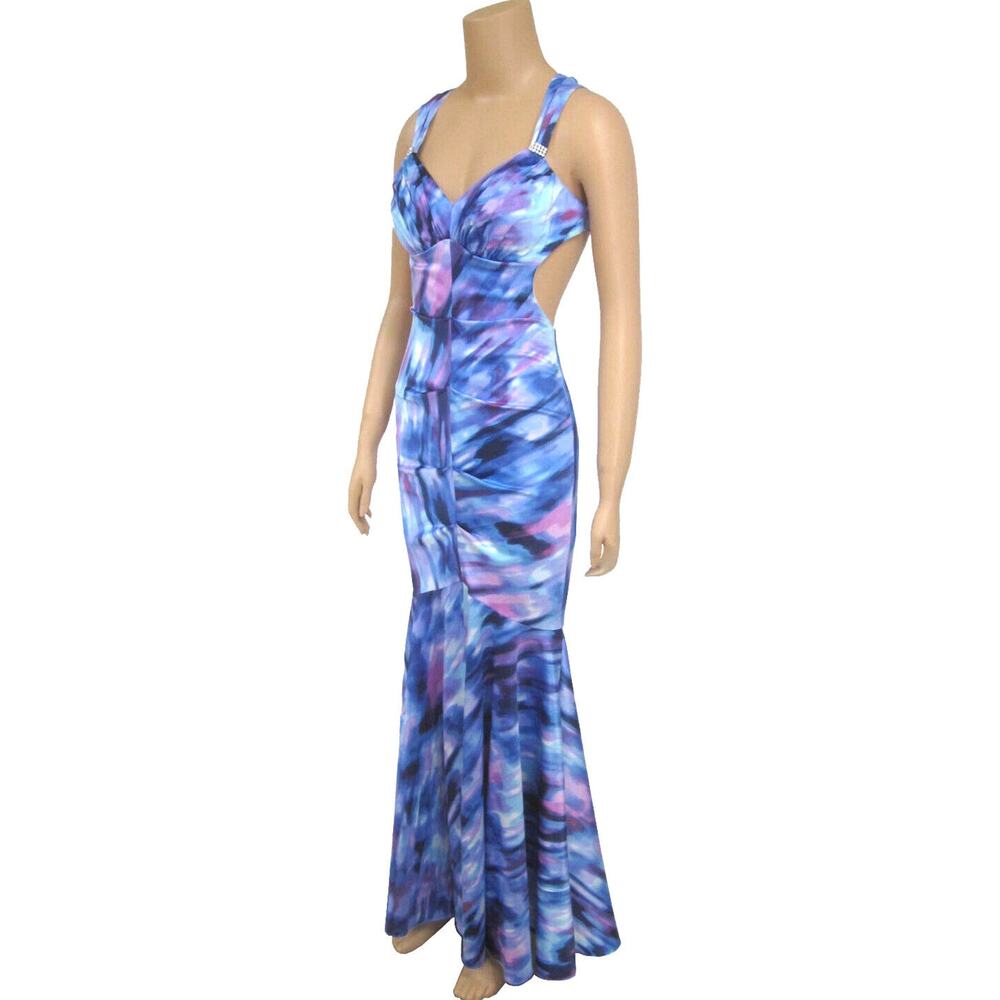 Blondie Nites by Stacy Sklar Mermaid Gown Sz 1 Juniors Long Prom Dress Formal